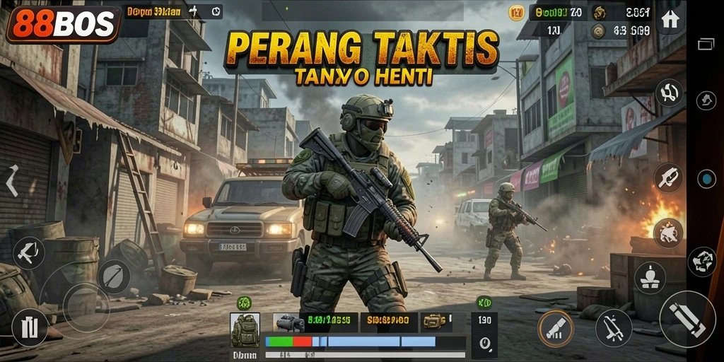 Tampilan menarik dari gameplay TPS dalam 88BOS.