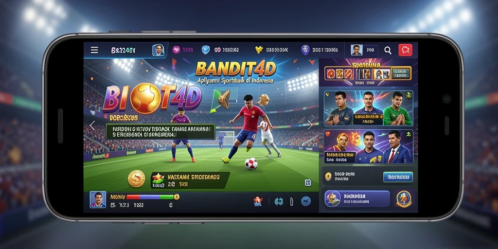 Tampilan utama BANDIT4D dengan berbagai opsi taruhan olahraga.