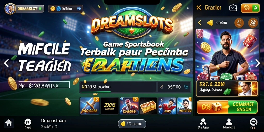 Tangkapan layar gameplay <strong>DREAMSLOTS</strong> menampilkan suasana taruhan yang seru.