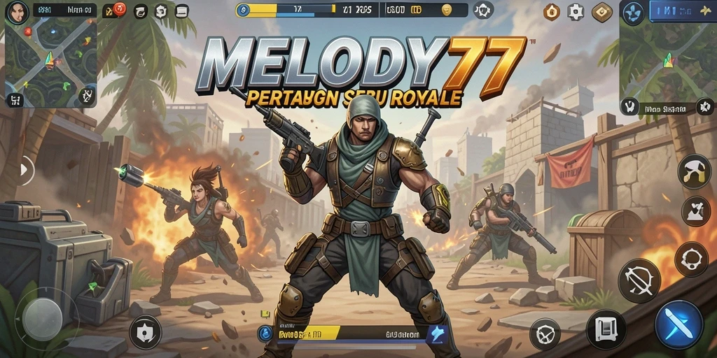 Menampilkan aksi seru dalam battlefield MELODY77.
