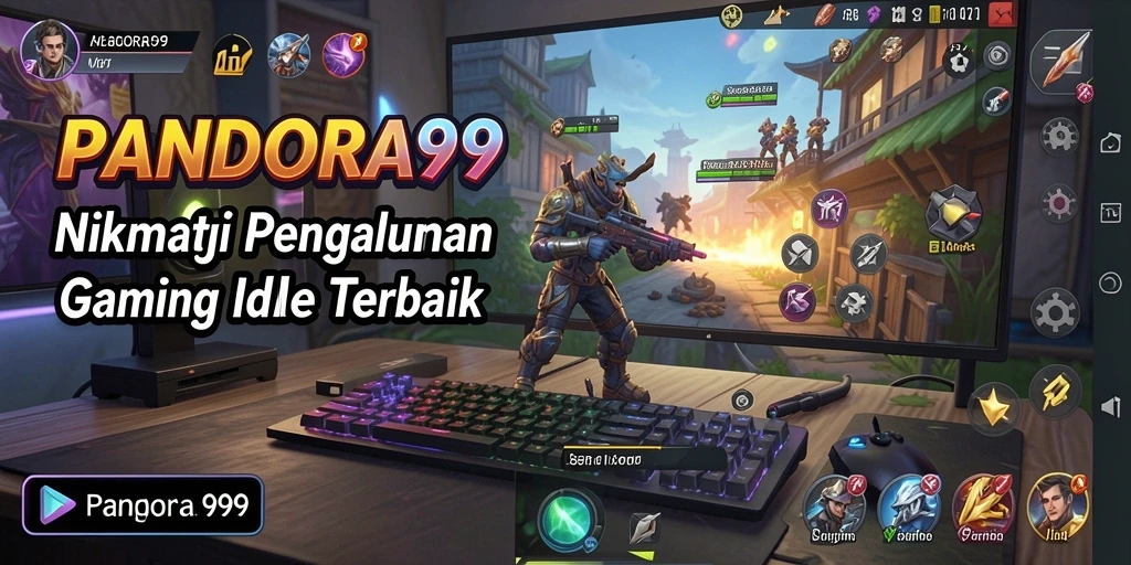 Tampilan gameplay PANDORA99 yang menarik dengan karakter dan item yang beragam.