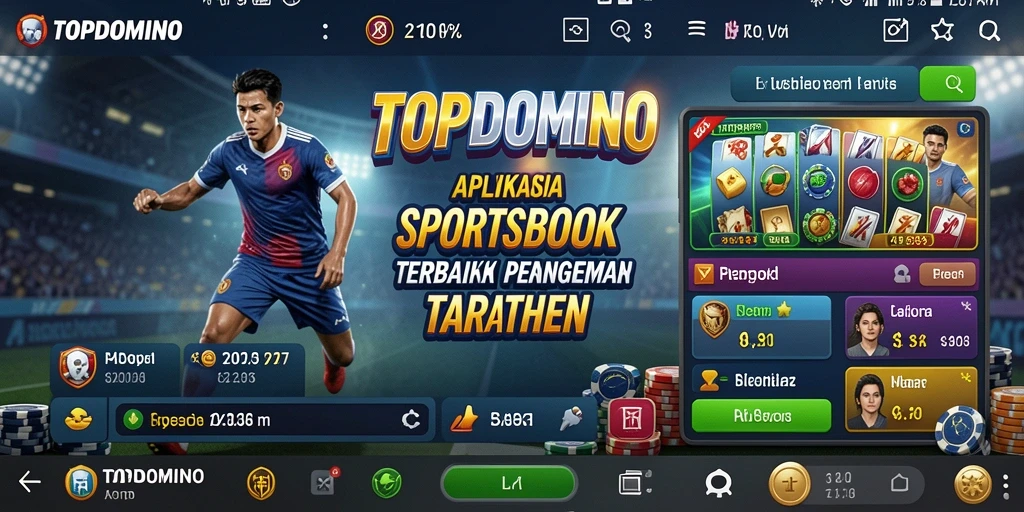 Tangkapan layar dari gameplay <strong>TOPDOMINO</strong> yang menunjukkan pilihan taruhan olahraga.