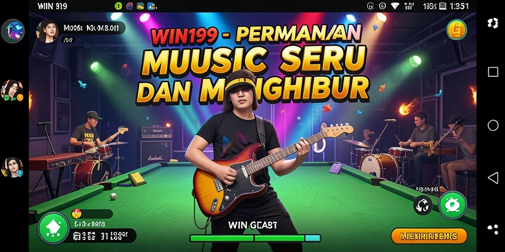 Tampilan gameplay seru WIN199 dengan berbagai lagu menarik.